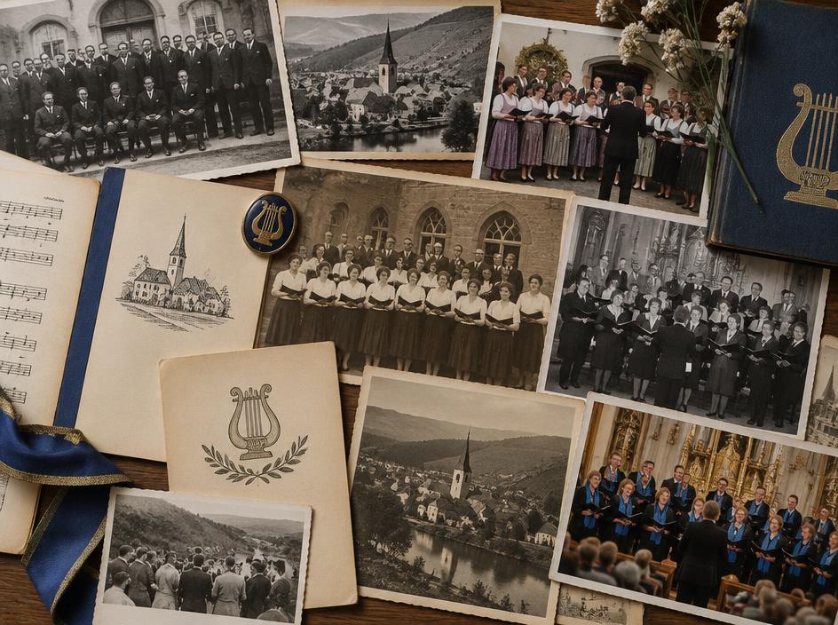 Historische Choraufnahmen und Noten aus dem Vereinsarchiv
